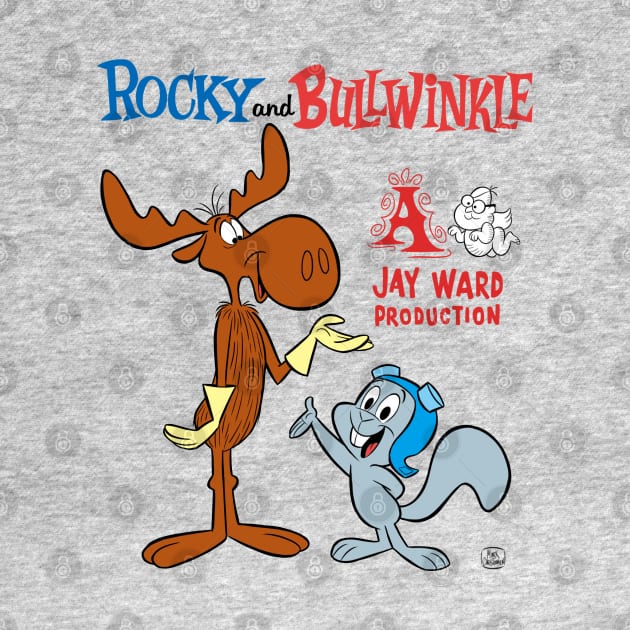 ROCKY AND BULLWINKLE by markscartoonart62